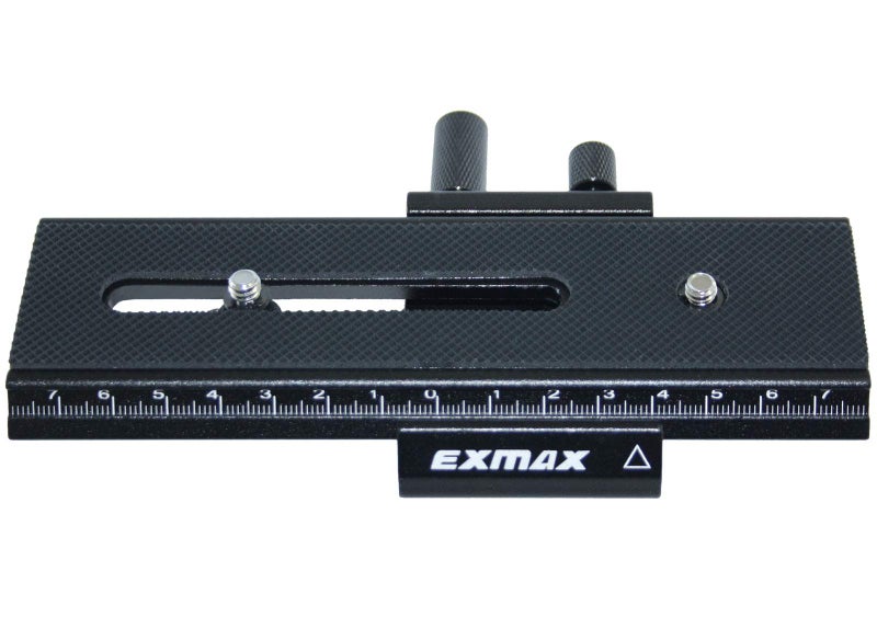 EXMAXÂ® 16cm 2 Way Macro Shot Focusing Focus Rail Slider/Close-up Shooting 1/4 Quick Screw Release Mount Camera Flash Support Plate - Image 1
